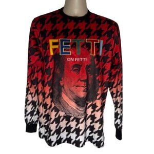 Men's Contender Fetti on Fetti "Franklin" Houndstooth Long Sleeve Shirt - Small